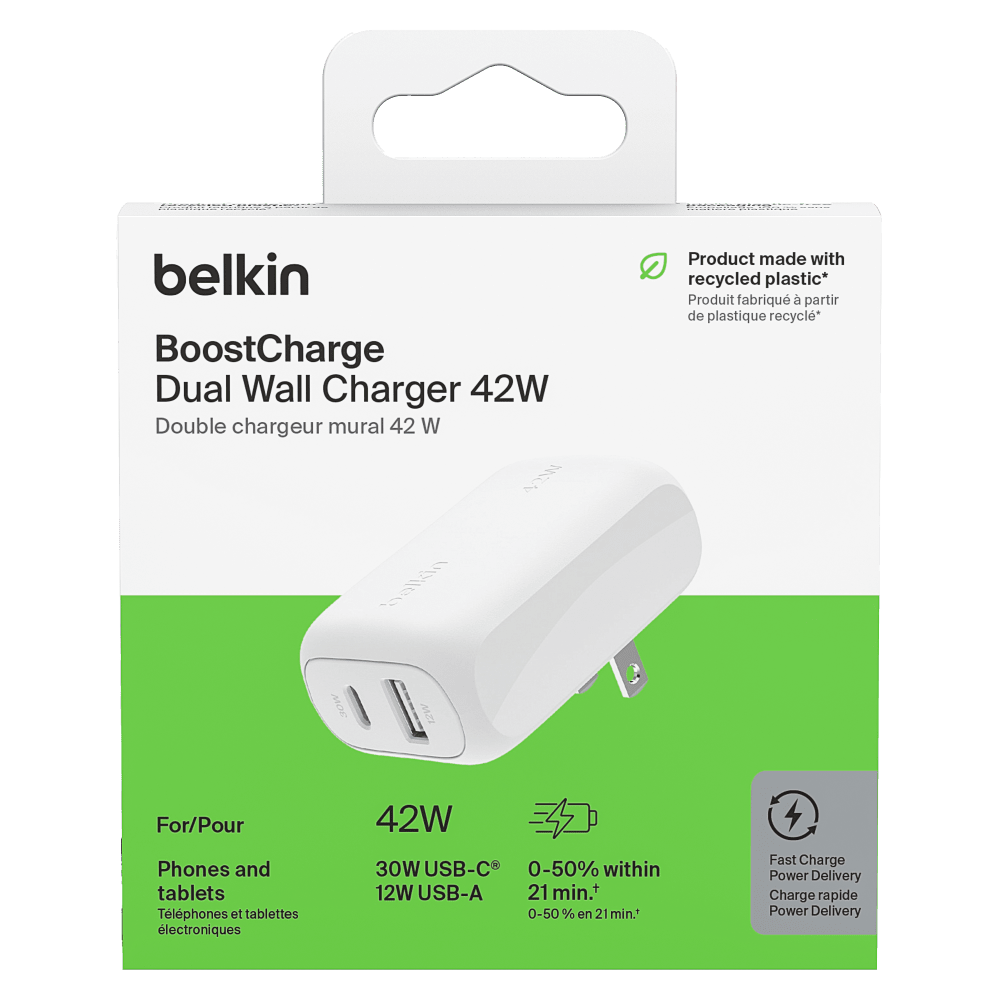 Belkin BoostCharge Dual Wall Charger PD 42W by Belkin