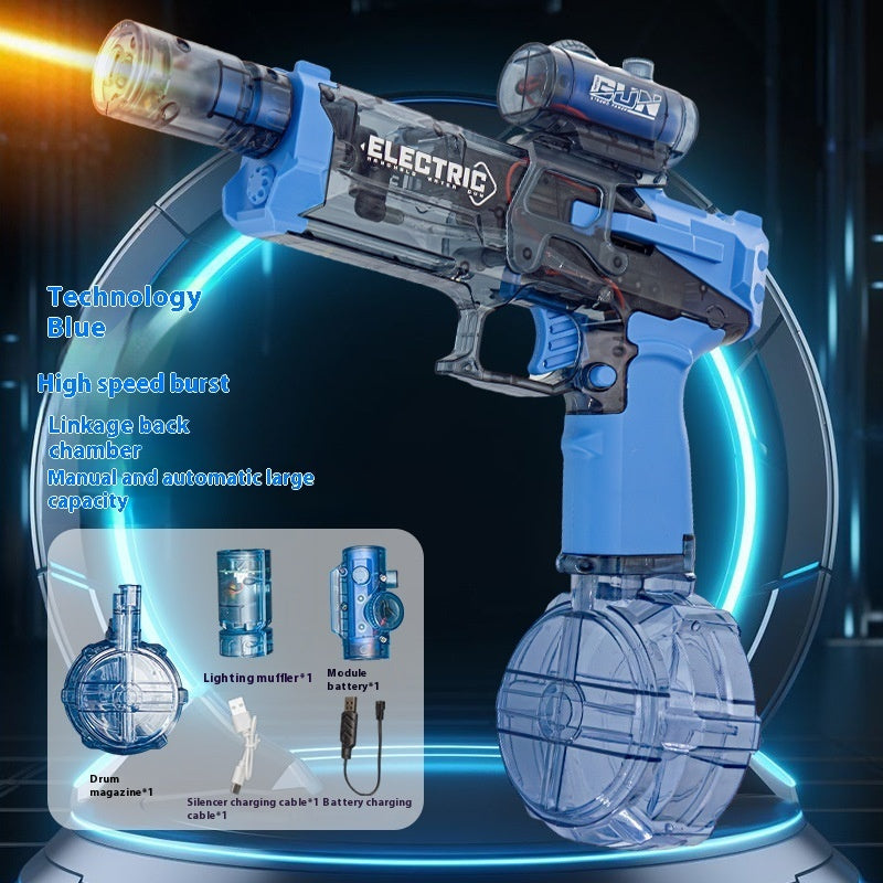 Fire Rat Electric Water Pistol with LED Light - Fully Automatic Water Gun for Summer Fun, Sports, and Kids' Gifts by G8Central.com