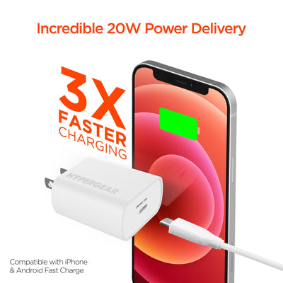HyperGear 20W USB-C PD Wall Charger by Jupiter Gear Home