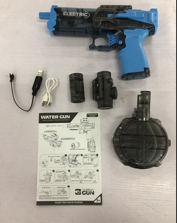 Fire Rat Electric Water Pistol with LED Light - Fully Automatic Water Gun for Summer Fun, Sports, and Kids' Gifts by G8Central.com