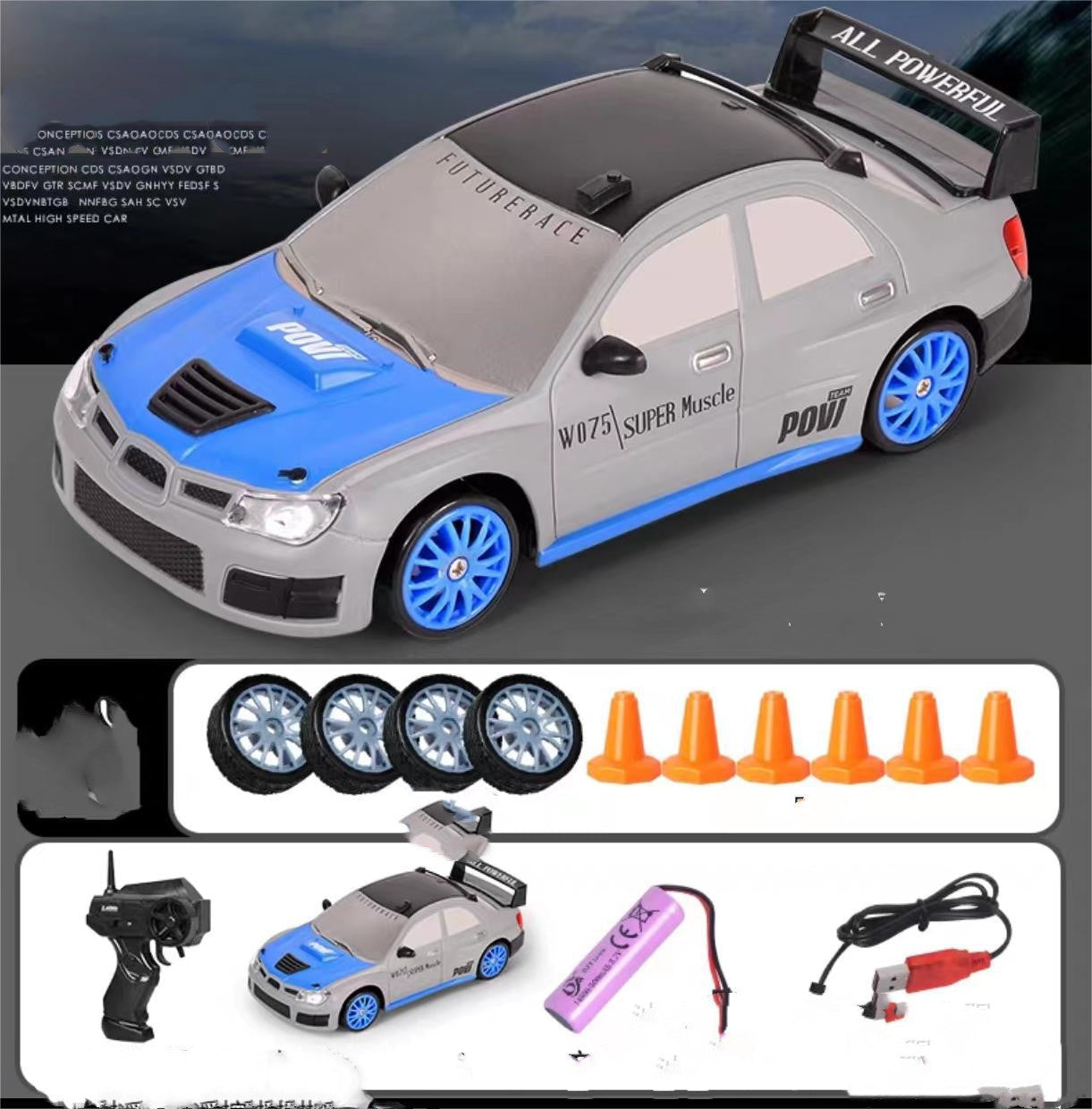 2.4G Drift Rc Car 4WD RC Drift Car Toy Remote Control GTR Model AE86 Vehicle Car RC Racing Car Toy For Children Christmas Gifts by G8Central.com