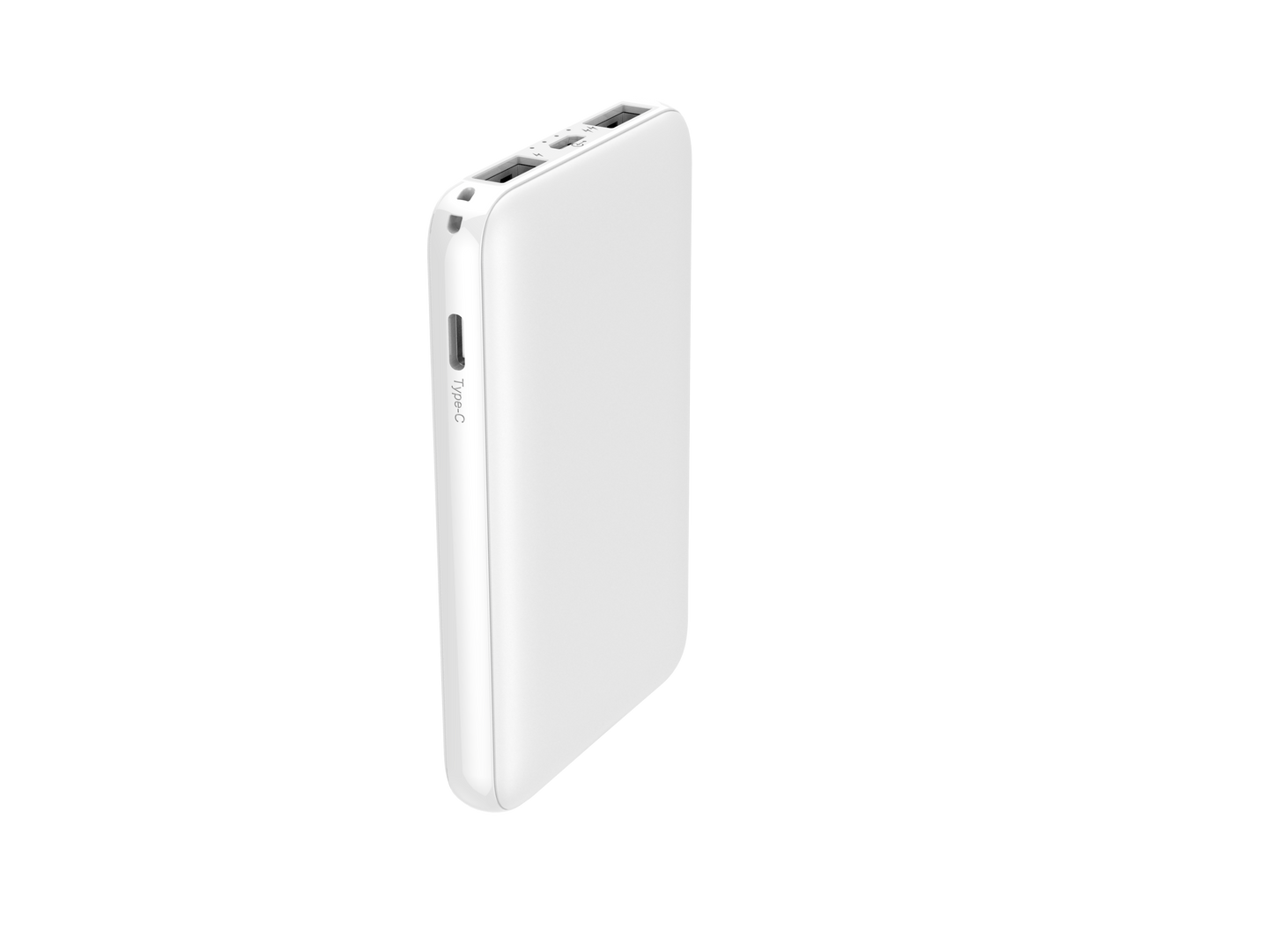 trybe 5000mAh Dual USB-A + USB-C G61-C Power Bank - White