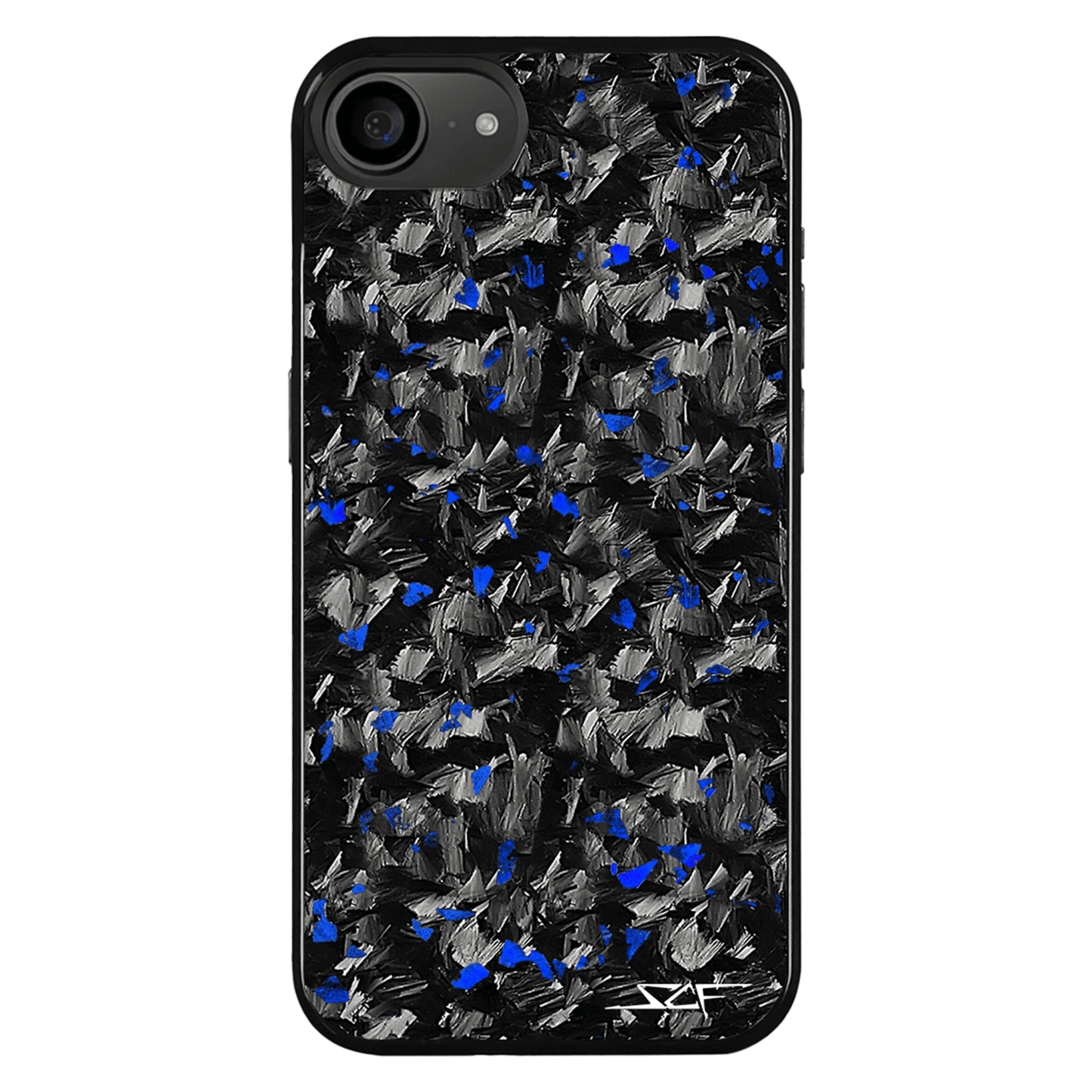 iPhone | Blue Flake Real Forged Carbon Fiber Phone Case | CLASSIC Series