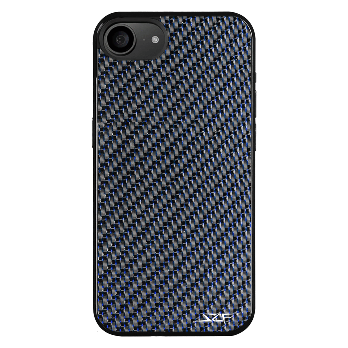 iPhone | Blue Lace Real Carbon Fiber Phone Case | CLASSIC Series