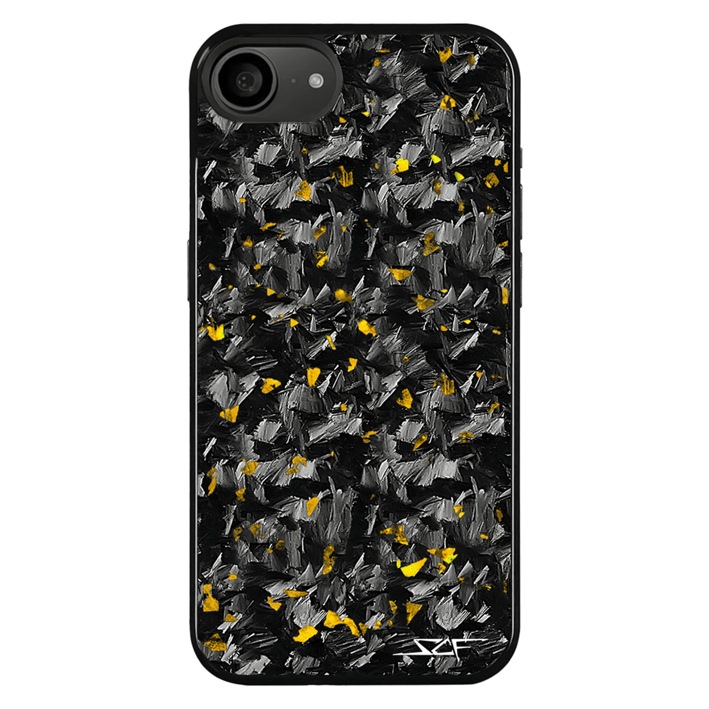 iPhone | Gold Flake Real Forged Carbon Fiber Phone Case | CLASSIC Series