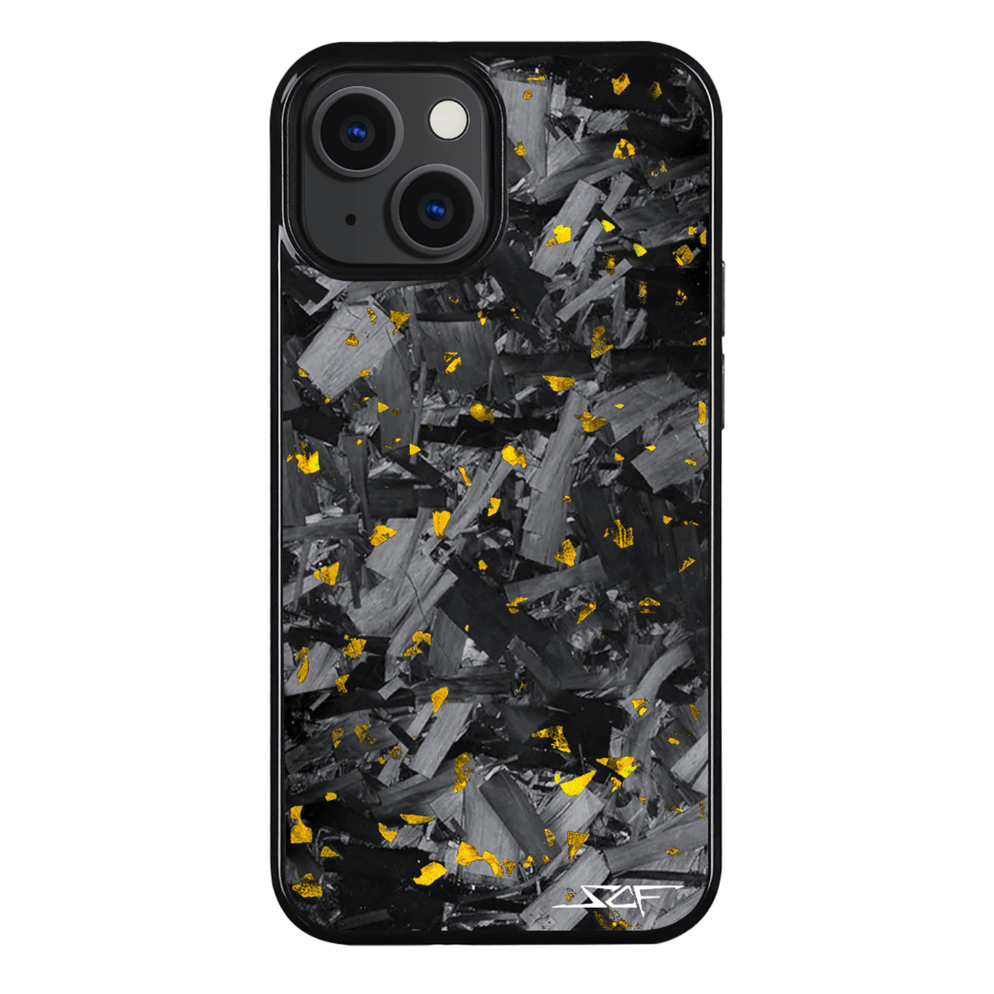 iPhone | Gold Flake Real Forged Chunk Carbon Fiber Phone Case | CLASSIC Series