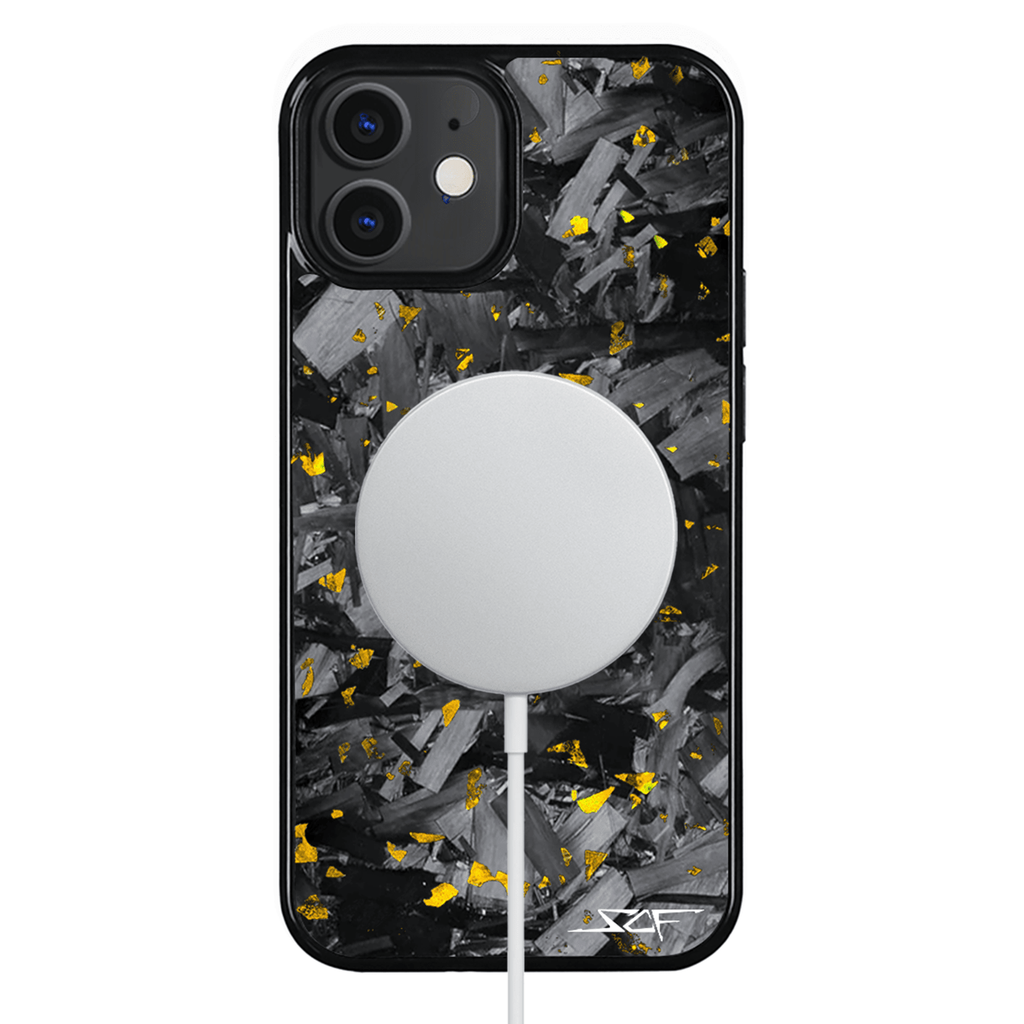 iPhone | Gold Flake Real Forged Chunk Carbon Fiber Phone Case | CLASSIC Series