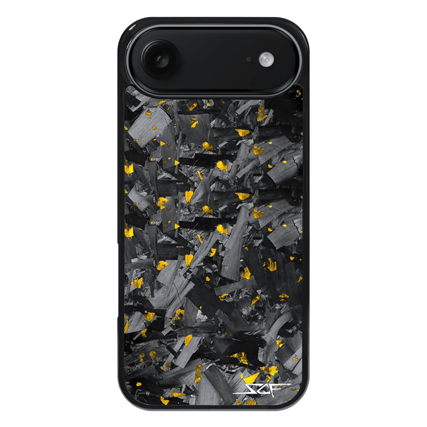 iPhone | Gold Flake Real Forged Chunk Carbon Fiber Phone Case | CLASSIC Series