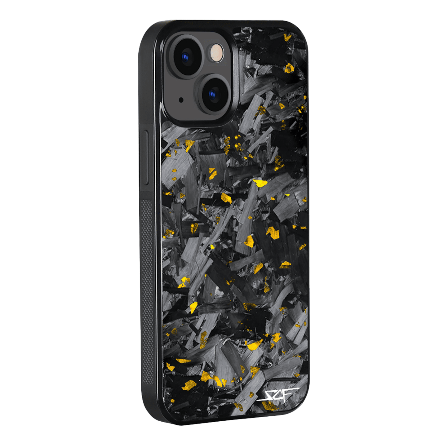 iPhone | Gold Flake Real Forged Chunk Carbon Fiber Phone Case | CLASSIC Series