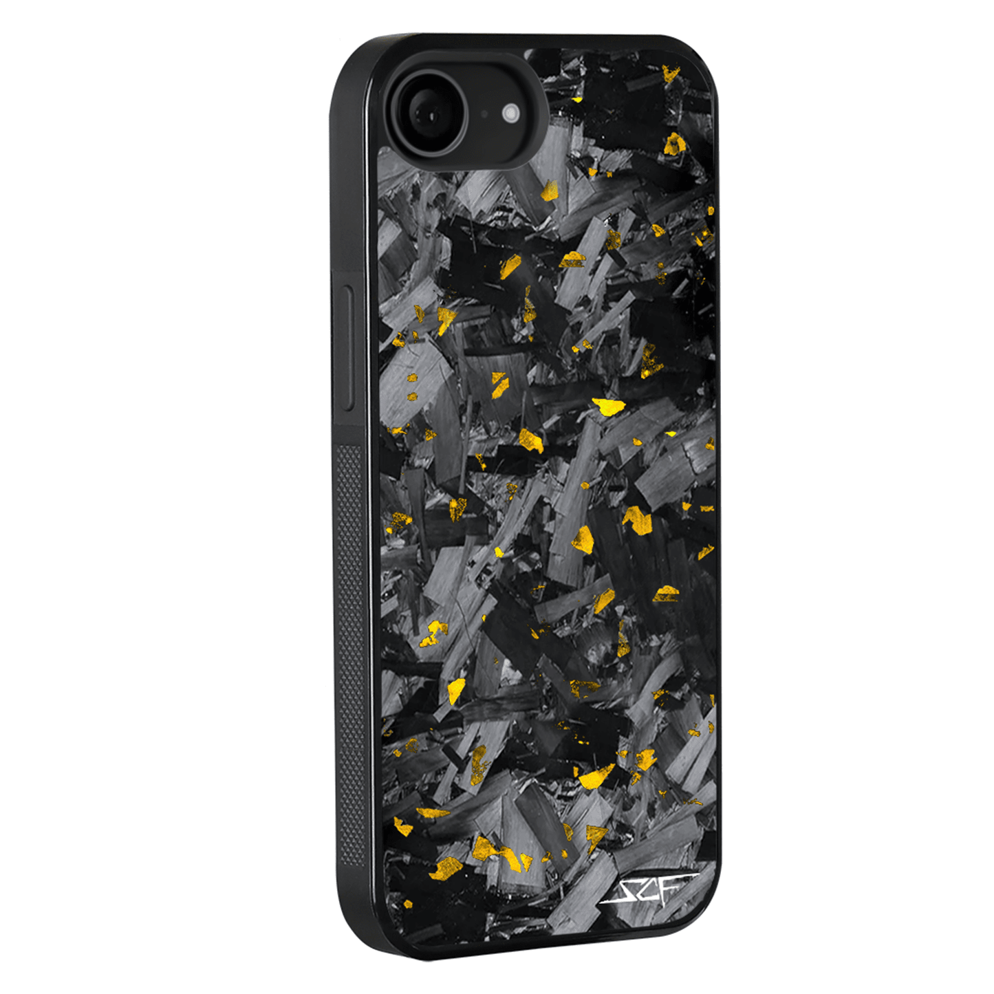 iPhone | Gold Flake Real Forged Chunk Carbon Fiber Phone Case | CLASSIC Series