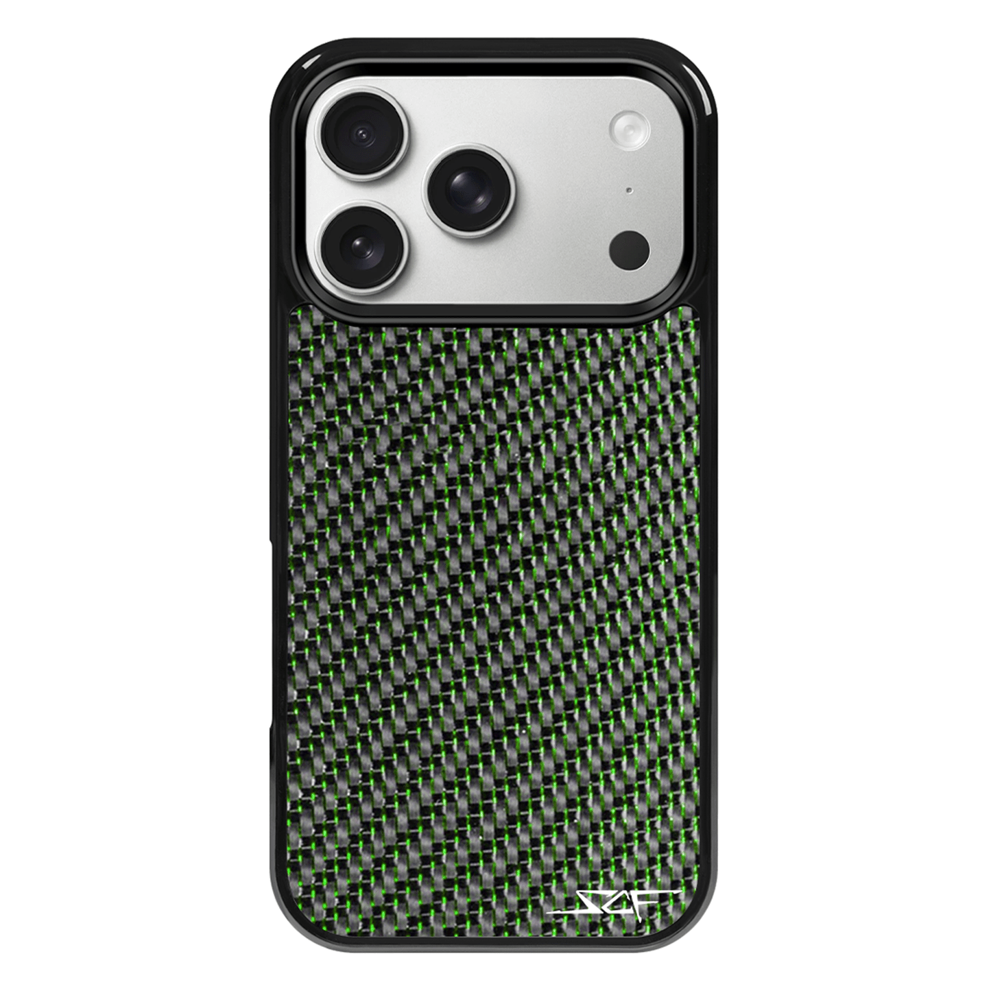 iPhone | Green Lace Real Carbon Fiber Phone Case | CLASSIC Series