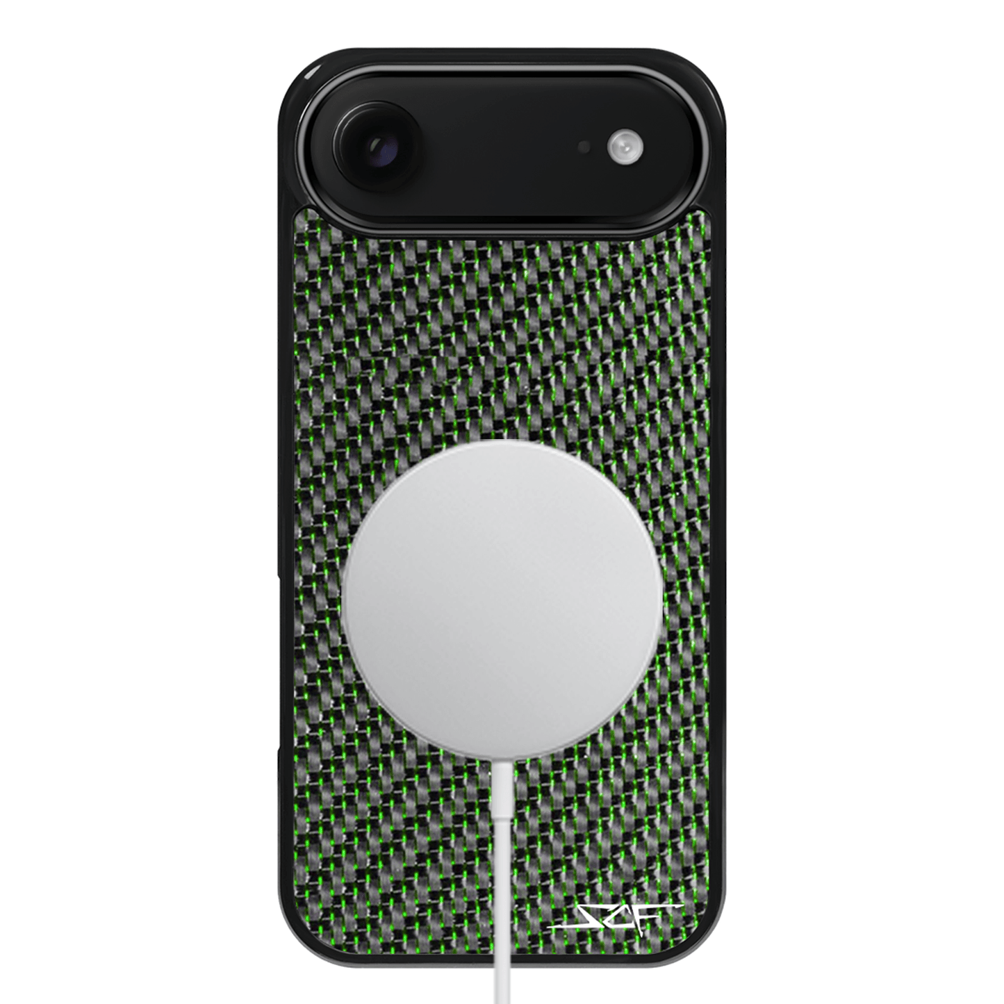 iPhone | Green Lace Real Carbon Fiber Phone Case | CLASSIC Series