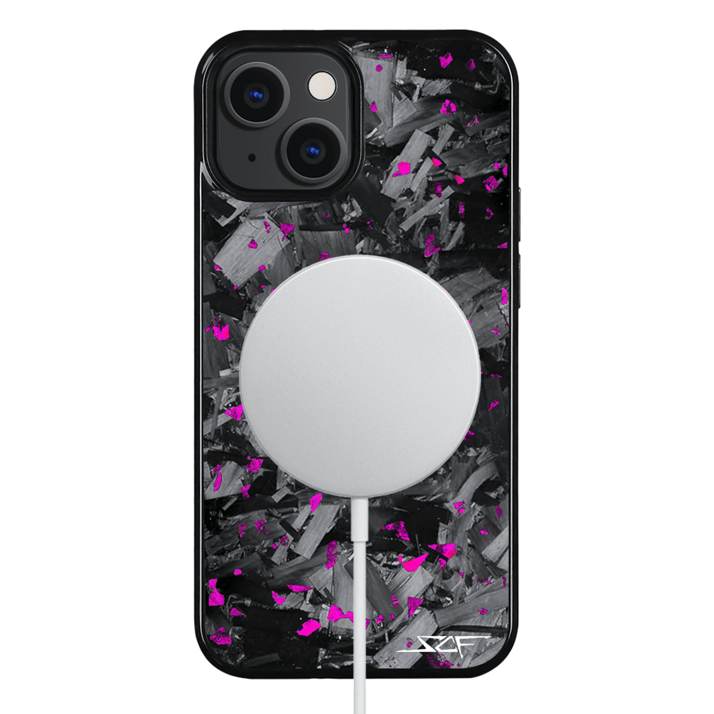 iPhone | Purple Flake Real Forged Chunk Carbon Fiber Phone Case | CLASSIC Series