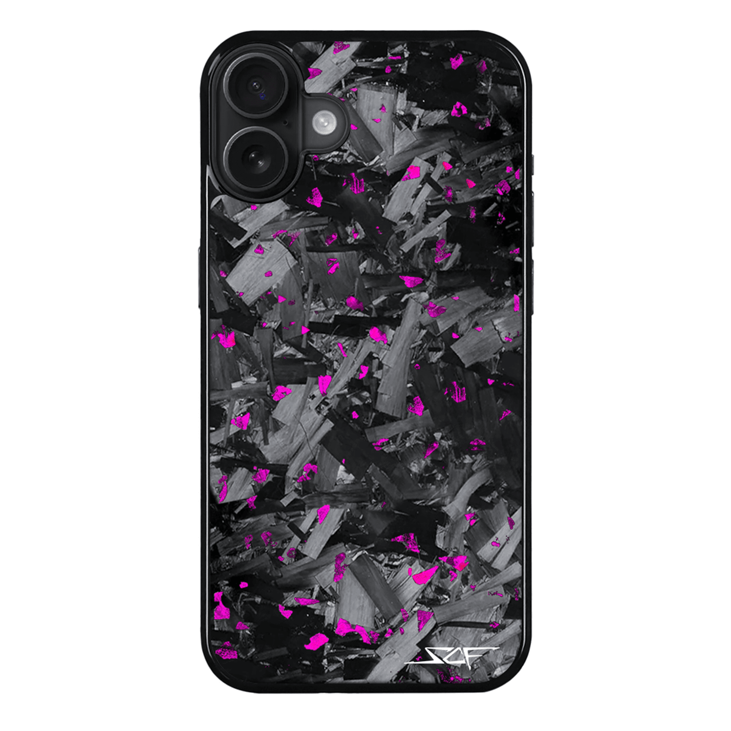 iPhone | Purple Flake Real Forged Chunk Carbon Fiber Phone Case | CLASSIC Series