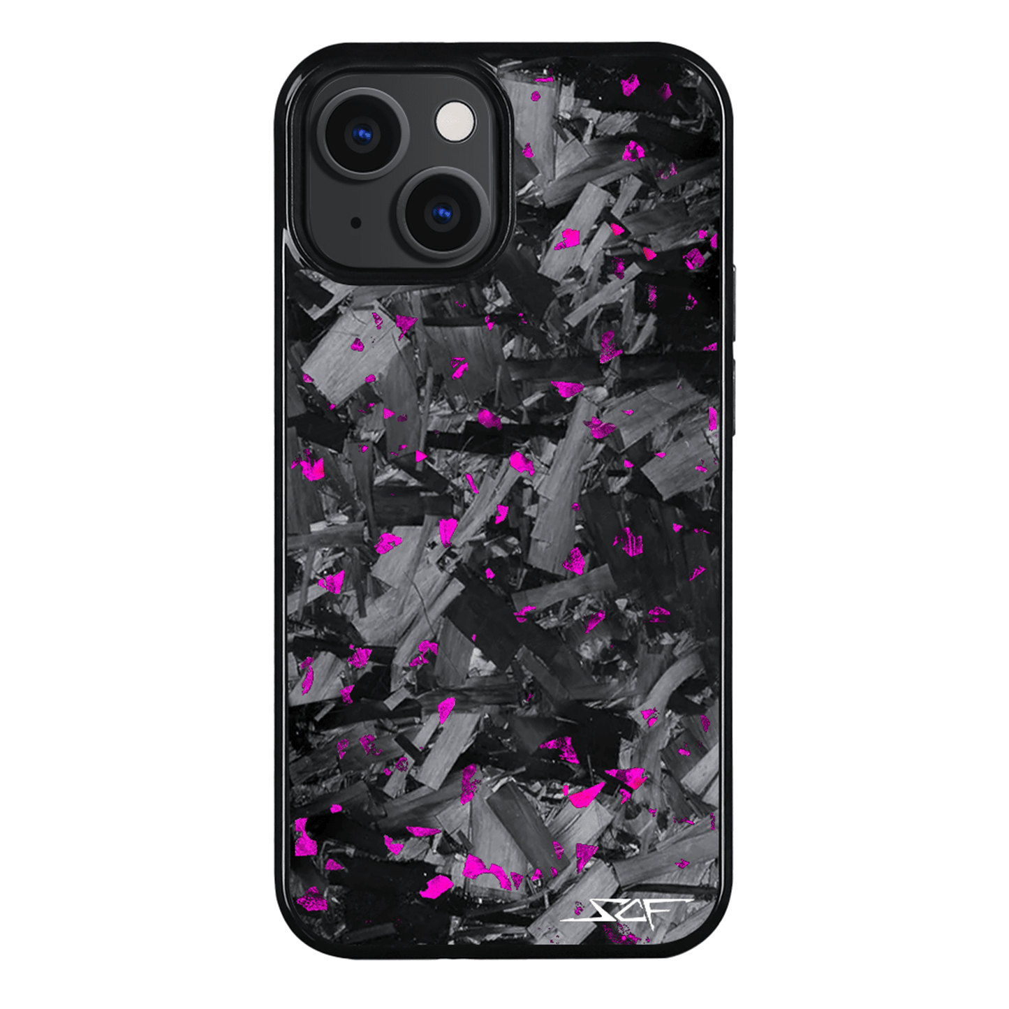 iPhone | Purple Flake Real Forged Chunk Carbon Fiber Phone Case | CLASSIC Series