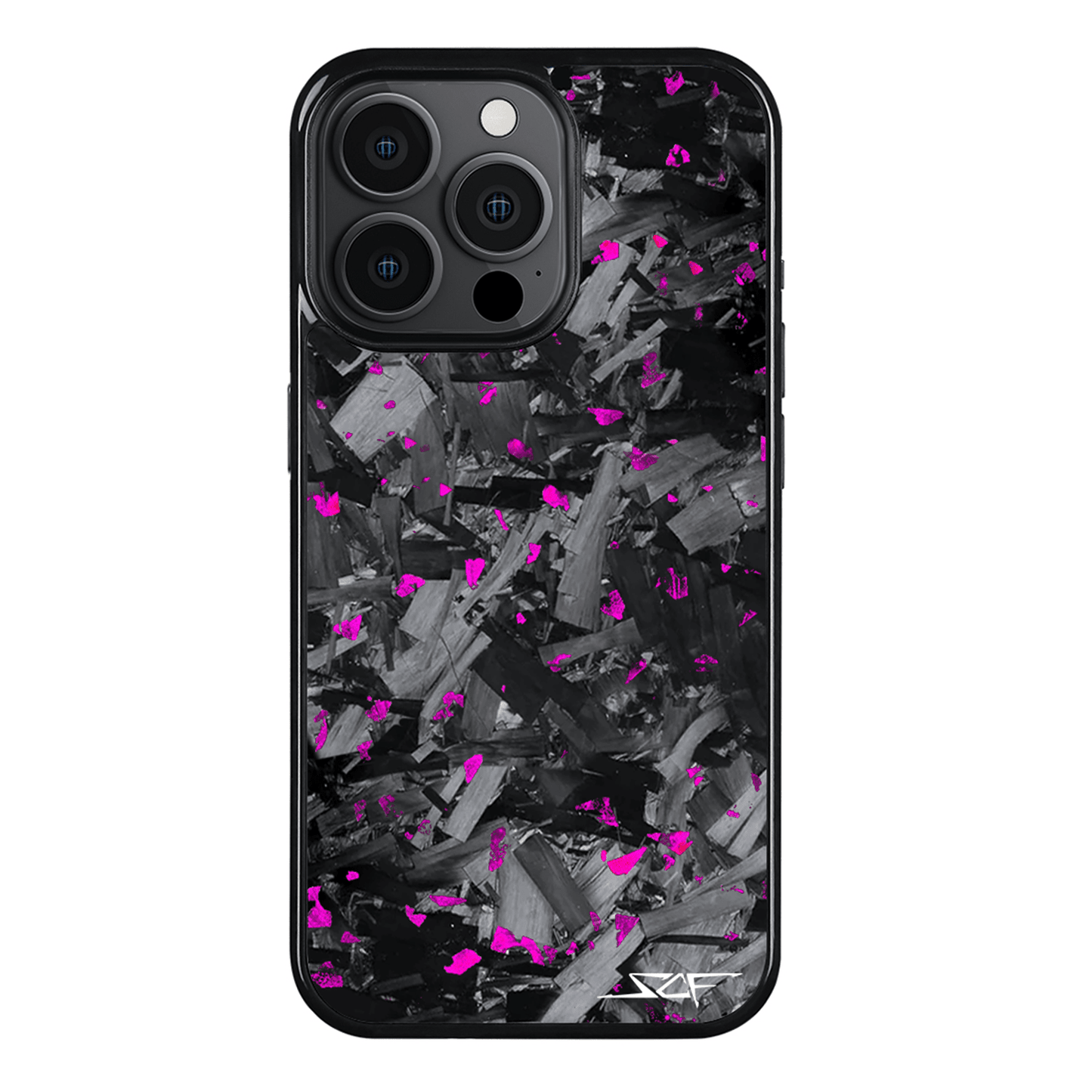iPhone | Purple Flake Real Forged Chunk Carbon Fiber Phone Case | CLASSIC Series