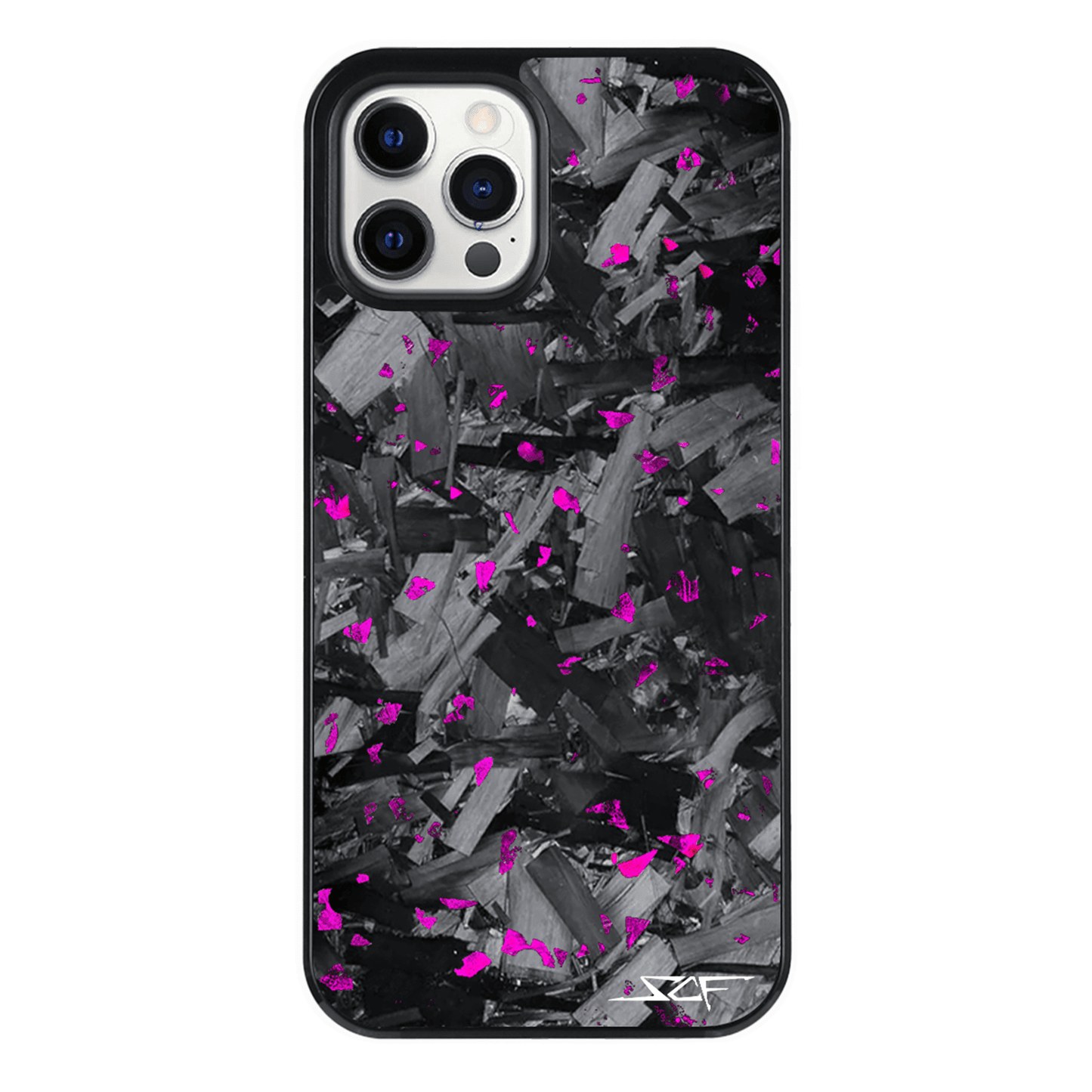 iPhone | Purple Flake Real Forged Chunk Carbon Fiber Phone Case | CLASSIC Series