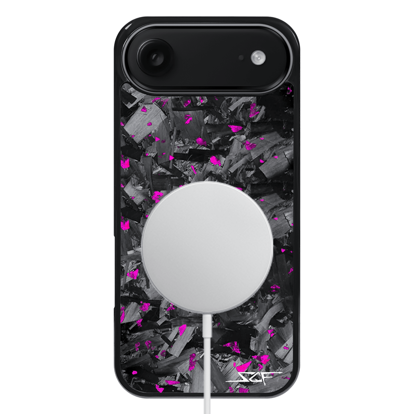 iPhone | Purple Flake Real Forged Chunk Carbon Fiber Phone Case | CLASSIC Series