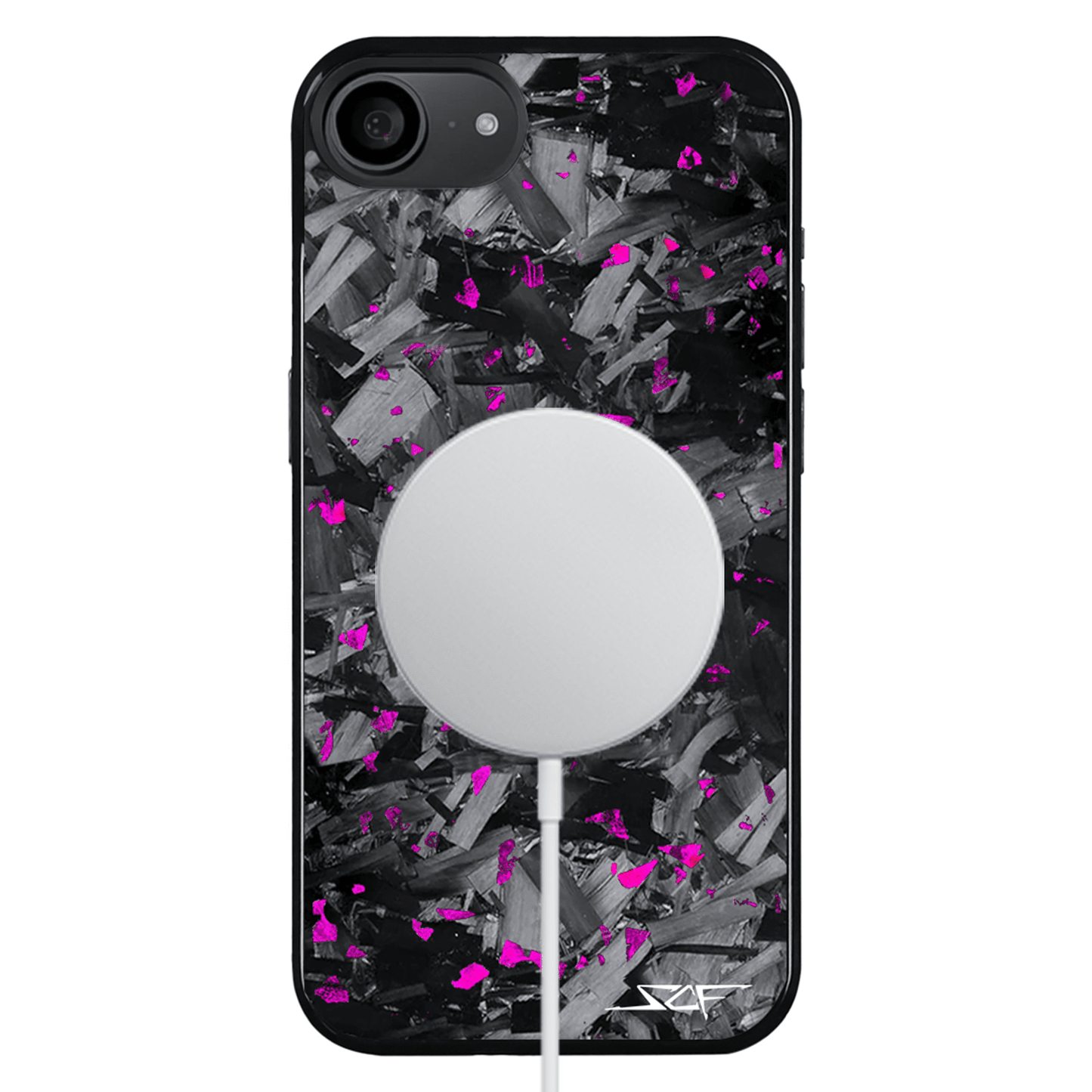 iPhone | Purple Flake Real Forged Chunk Carbon Fiber Phone Case | CLASSIC Series