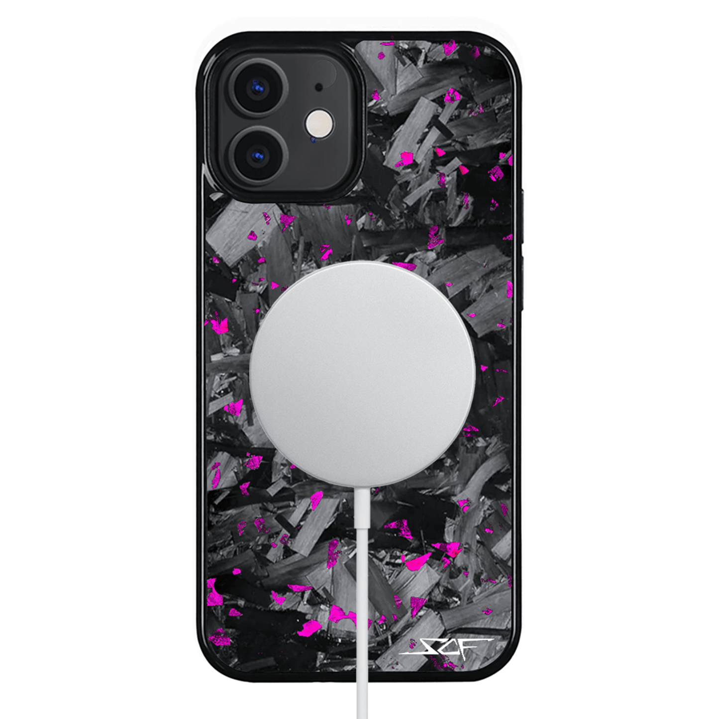 iPhone | Purple Flake Real Forged Chunk Carbon Fiber Phone Case | CLASSIC Series