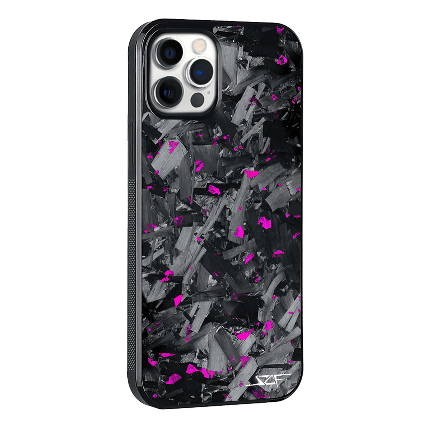 iPhone | Purple Flake Real Forged Chunk Carbon Fiber Phone Case | CLASSIC Series