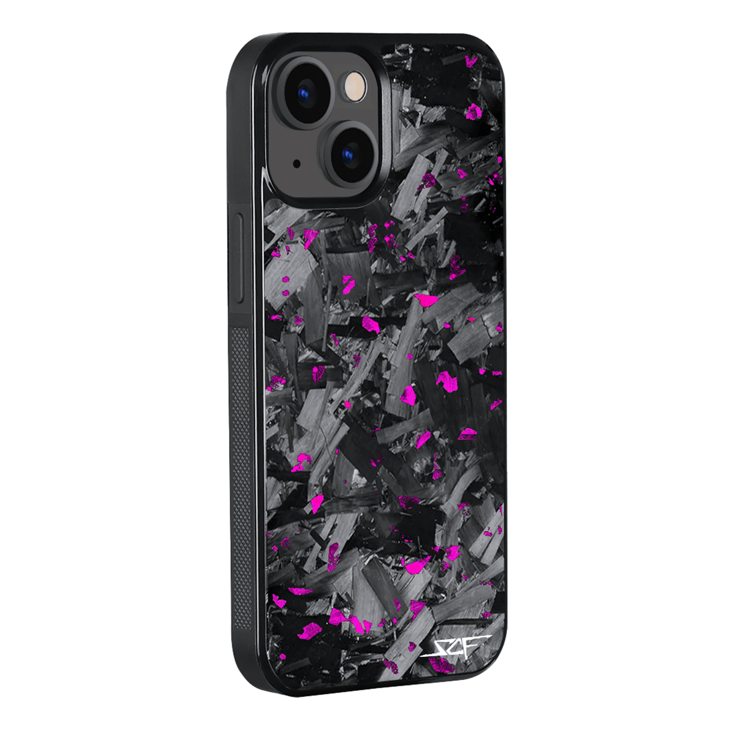 iPhone | Purple Flake Real Forged Chunk Carbon Fiber Phone Case | CLASSIC Series