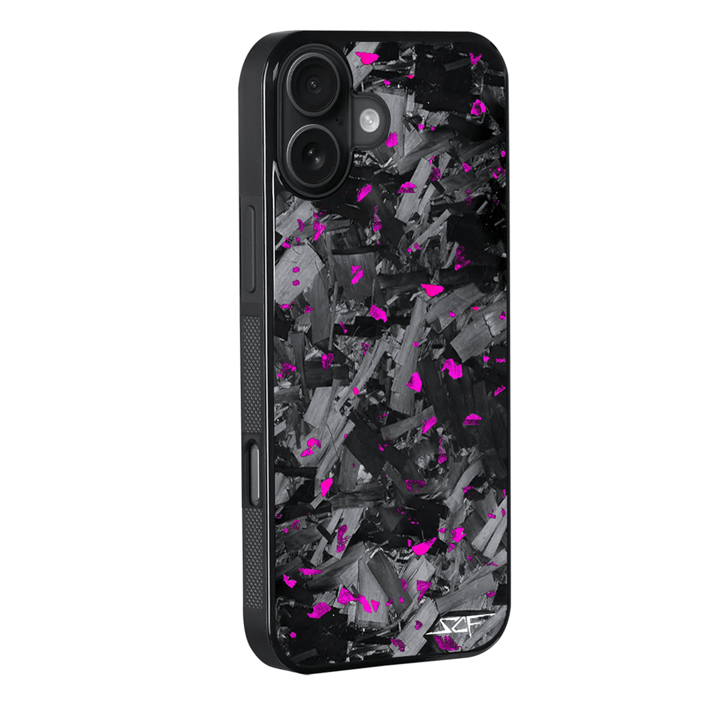 iPhone | Purple Flake Real Forged Chunk Carbon Fiber Phone Case | CLASSIC Series