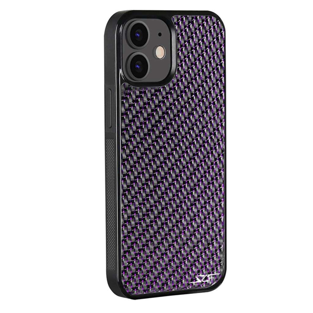 iPhone | Purple Lace Real Carbon Fiber Phone Case | CLASSIC Series