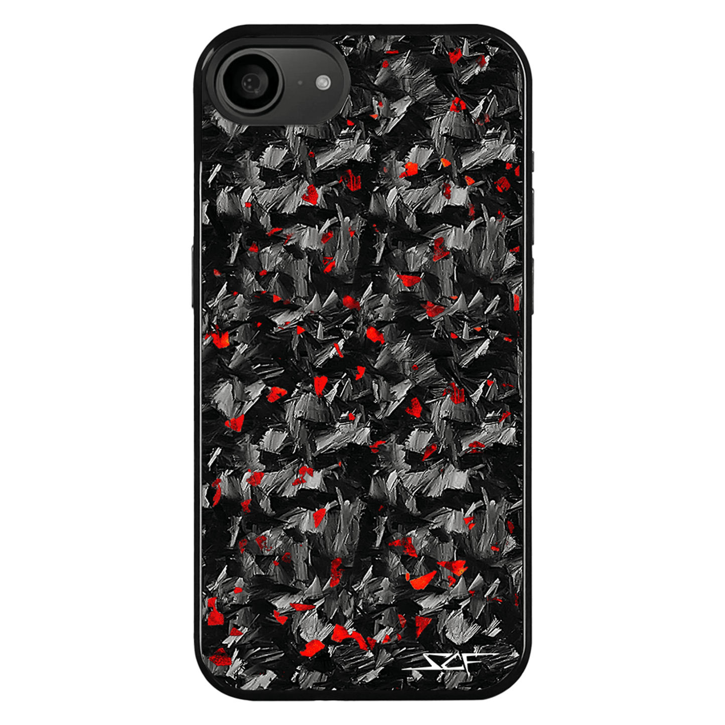 iPhone | Red Flake Real Forged Carbon Fiber Phone Case | CLASSIC Series