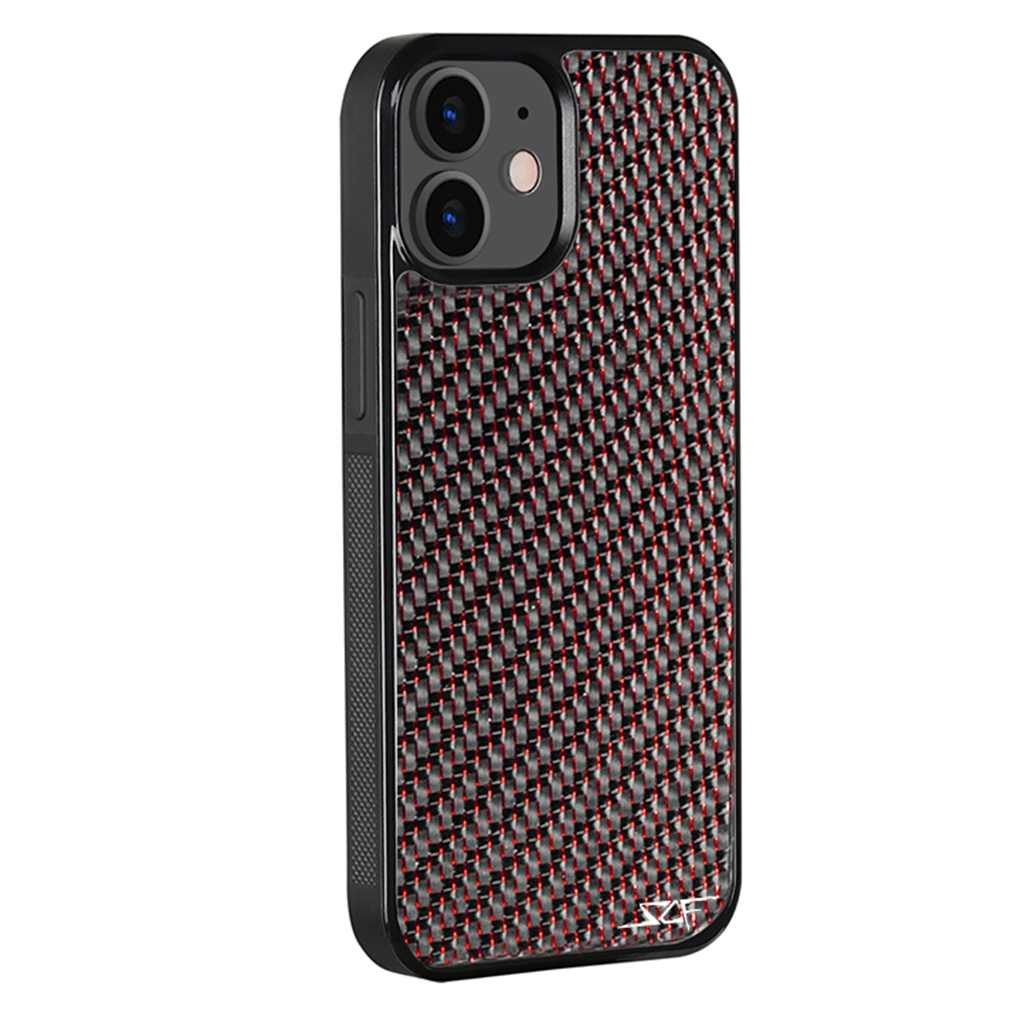 iPhone | Red Lace Real Carbon Fiber Phone Case | CLASSIC Series