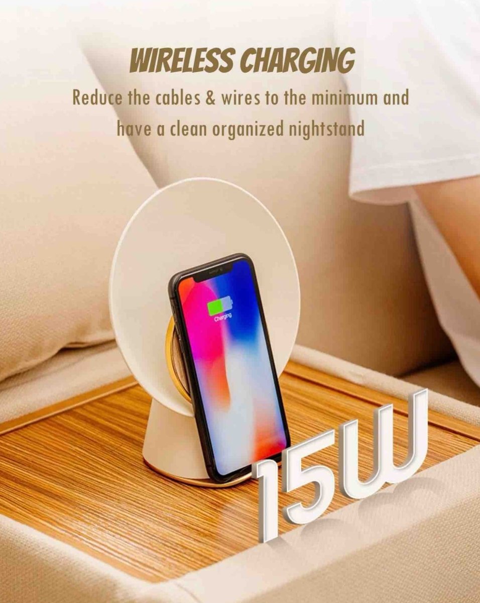 Moon Station: Bedside Lamp, Wireless Charger, Stereo Speaker All In One - Moon Station - INSPECIAL HOME