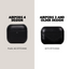Comparison of AirPods 4 design (plain, no stitching) and AirPods 3 and older design (with stitching)