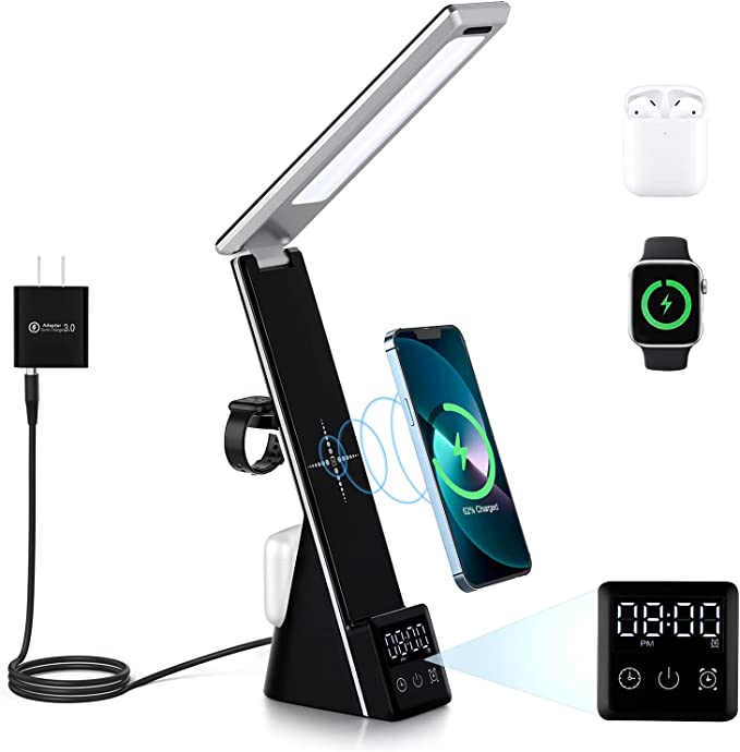 LumiCharge-Mini - 7 in 1 Multifunctional LED Desk Lamp with wireless charger by Lumicharge
