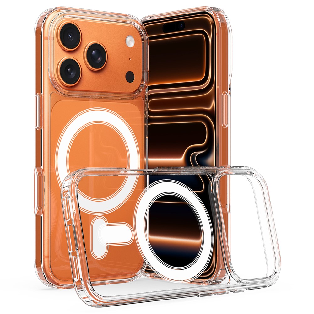 iPhone 17 Pro Clear Phone Case Compatible with MagSafe TPU+Acrylic Back Cover