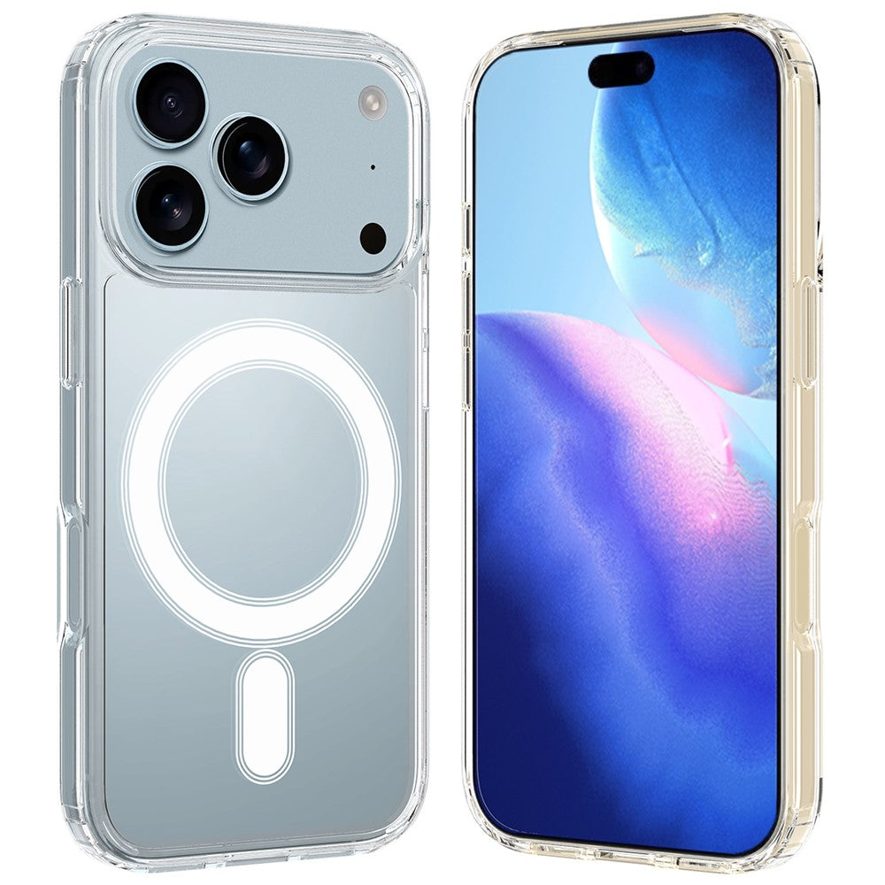 iPhone 17 Pro Clear Phone Case Compatible with MagSafe TPU+Acrylic Back Cover