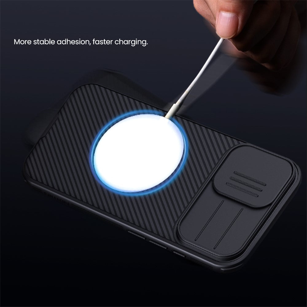 NILLKIN Camshield Pro for iPhone 17 Case Compatible with MagSafe TPU + PC Phone Cover with Slider Camera