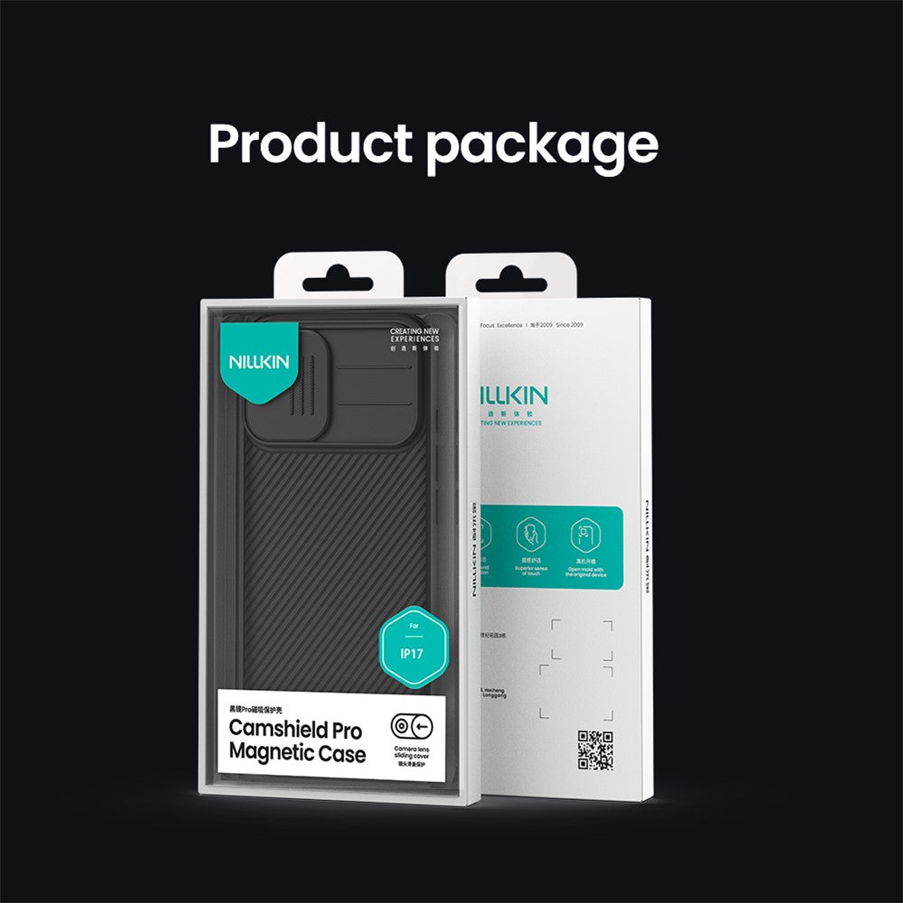 NILLKIN Camshield Pro for iPhone 17 Case Compatible with MagSafe TPU + PC Phone Cover with Slider Camera