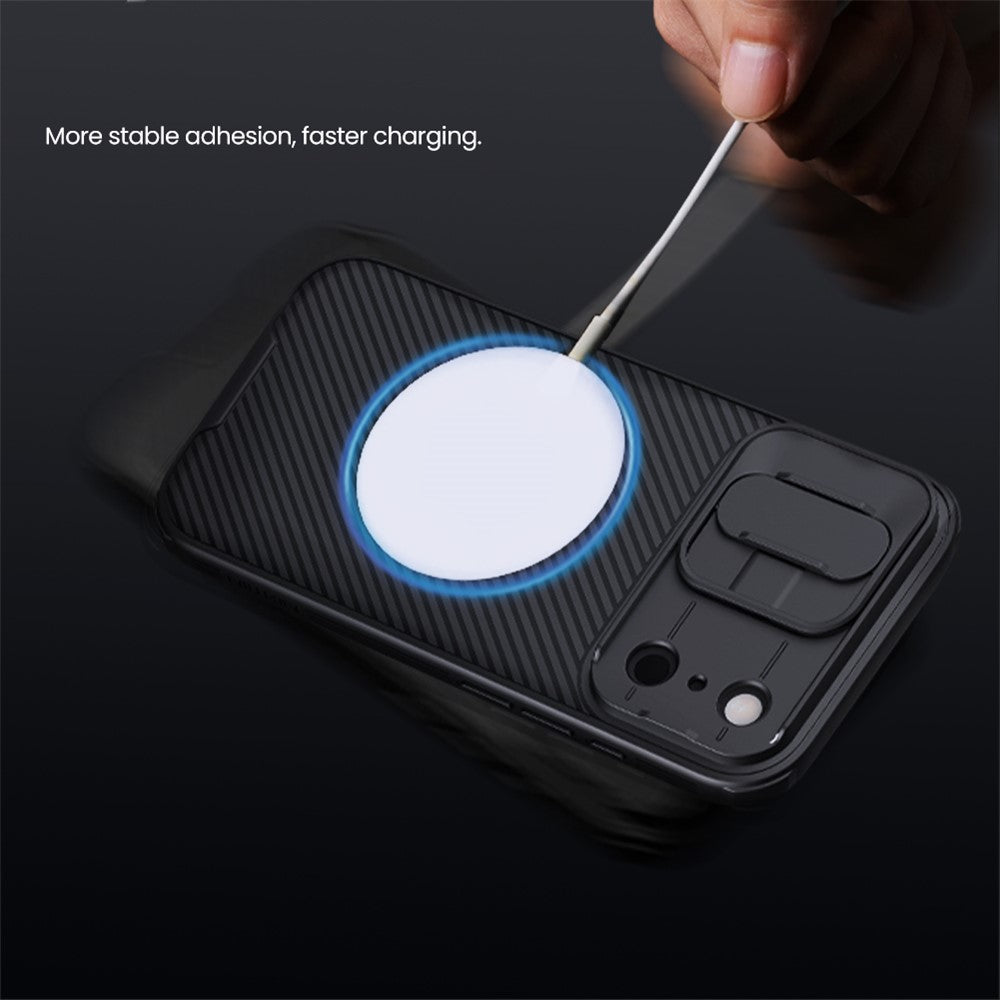 NILLKIN Camshield Pro for iPhone 17 Pro Max Case Compatible with MagSafe TPU + PC Phone Cover with Slider Camera