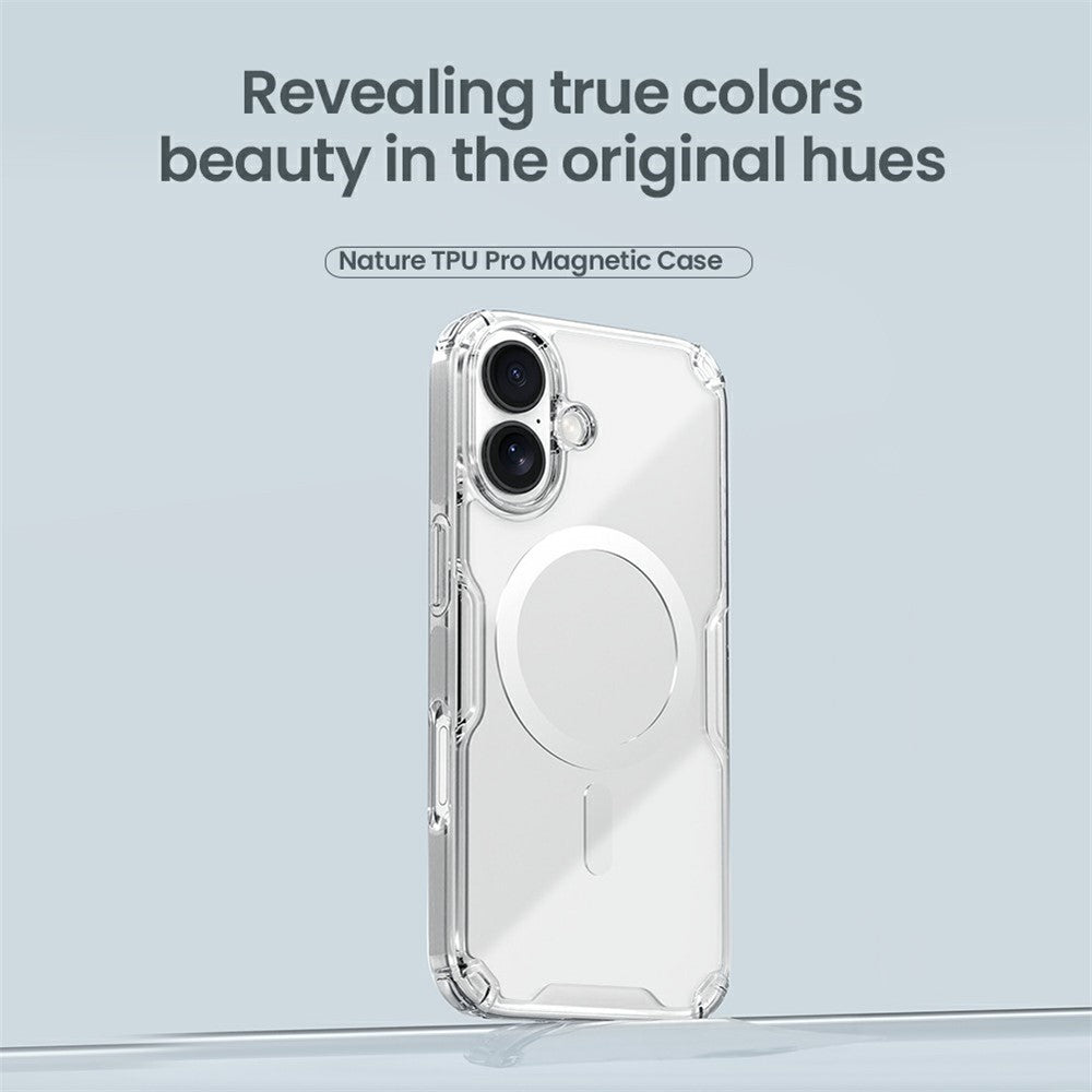 NILLKIN Nature Pro Series for iPhone 17 Case Compatible with MagSafe TPU + PC Ultra Clear Phone Case