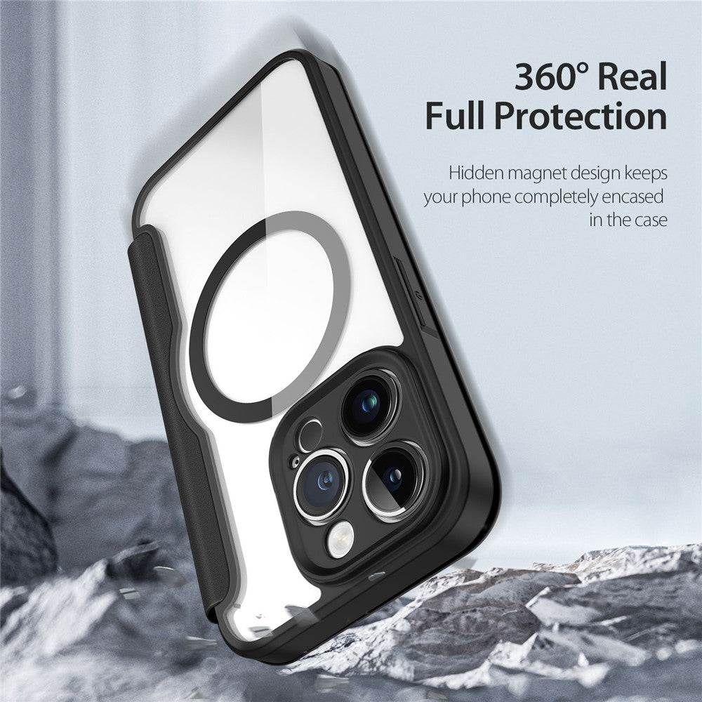 DUX DUCIS Skin X Pro Leather Flip Case for iPhone 14 Pro – MagSafe Compatible