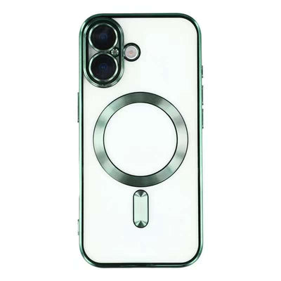 iPhone 17 Magnetic Case CD Veins Glass Lens Guard TPU Phone Back Cover