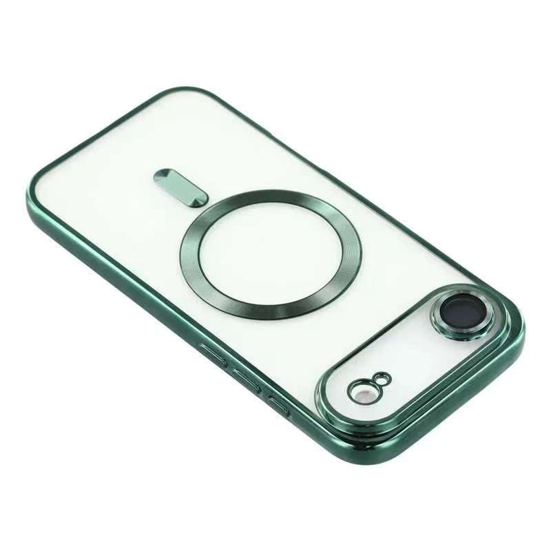iPhone Air Magnetic Case CD Veins Glass Lens Guard TPU Phone Back Cover