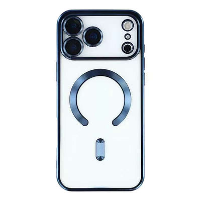 For iPhone 17 Pro Max Magnetic Case CD Veins Glass Lens Guard TPU Phone Back Cover