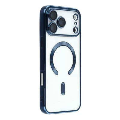 For iPhone 17 Pro Max Magnetic Case CD Veins Glass Lens Guard TPU Phone Back Cover