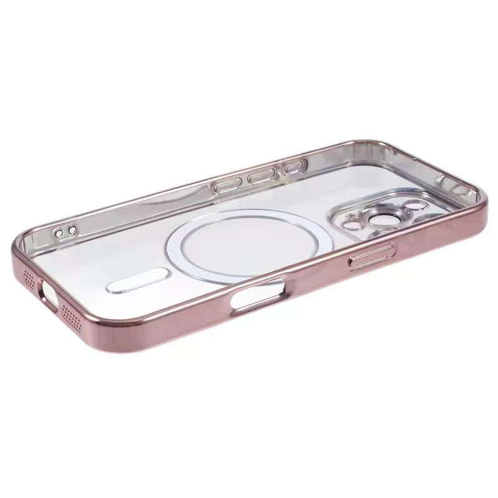 iPhone 16 Magnetic Case CD Veins Glass Lens Guard Phone Back Cover