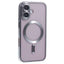 iPhone 16 Magnetic Case CD Veins Glass Lens Guard Phone Back Cover