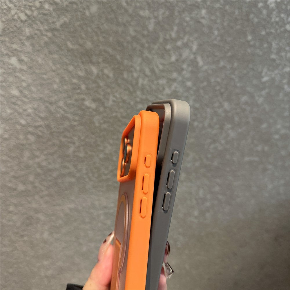 For iPhone 17 Pro Max Case Compatible with MagSafe Foldable Kickstand Skin Touch PC TPU Phone Cover