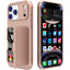 For iPhone 17 Pro Max Case PC + TPU Phone Cover with Hidden Mirror Card Holder Kickstand
