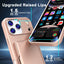 For iPhone 17 Pro Max Case PC + TPU Phone Cover with Hidden Mirror Card Holder Kickstand
