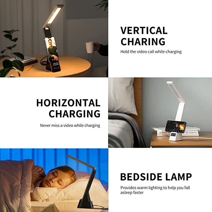 LumiCharge-Mini - 7 in 1 Multifunctional LED Desk Lamp with wireless charger by Lumicharge